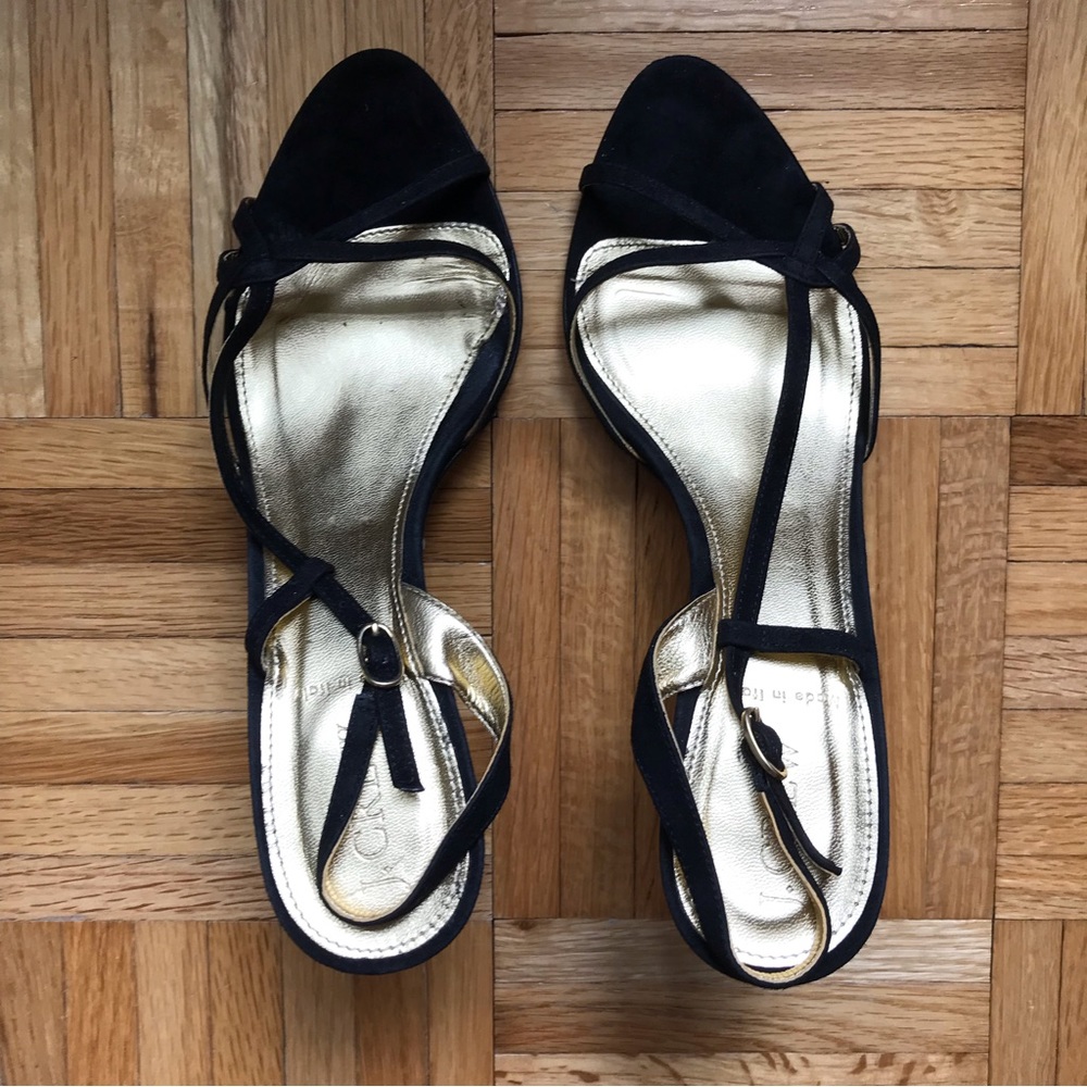 J. Crew Nicolette Heels in Black Suede - Picture 2 of 16
